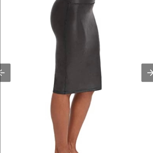 Spanx faux leather pencil skirt - Picture 3 of 5